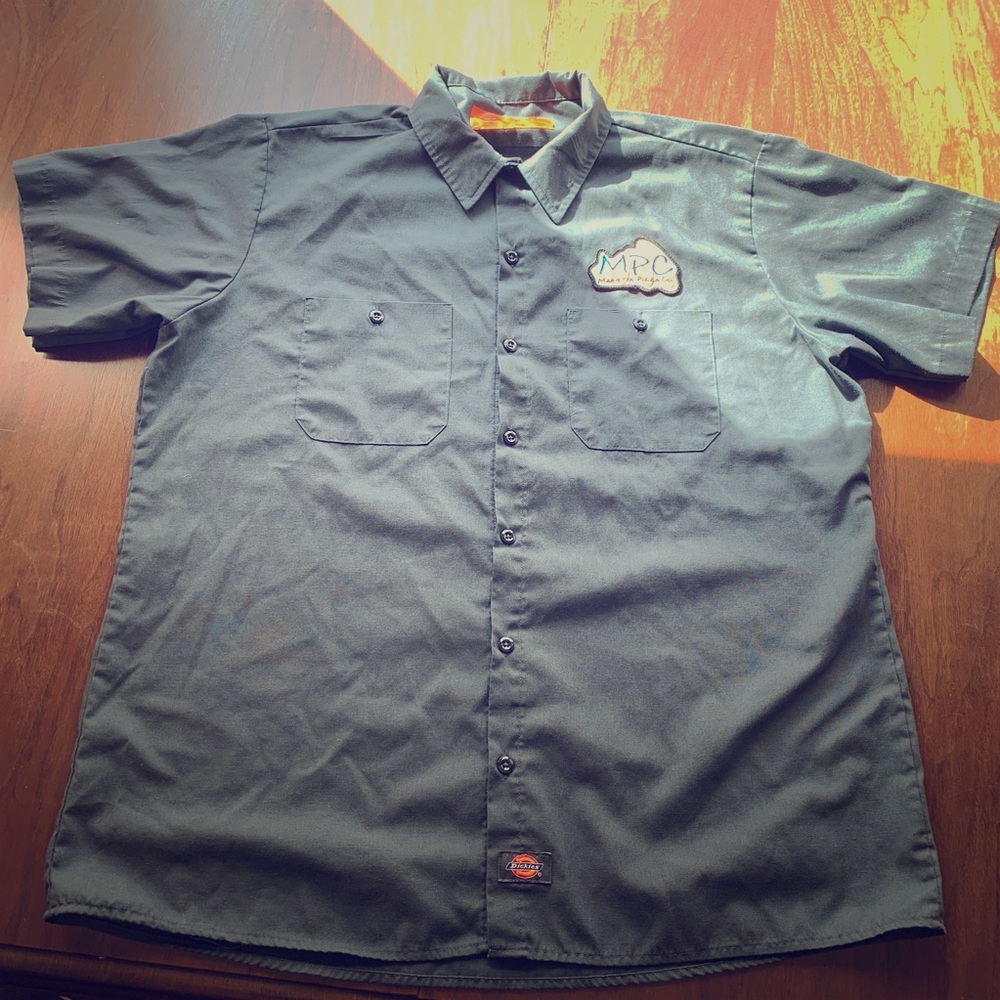 Dickies Mechanic S/S Button Down Shirt Dark Grey